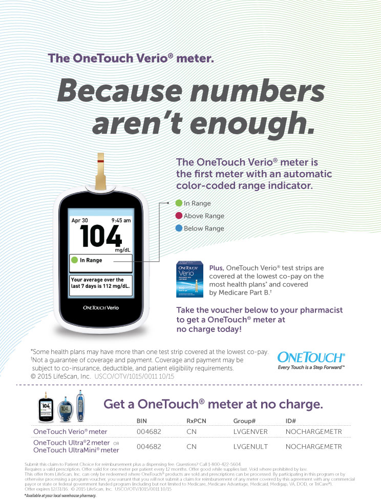 No Charge OneTouch? Meter Coupon