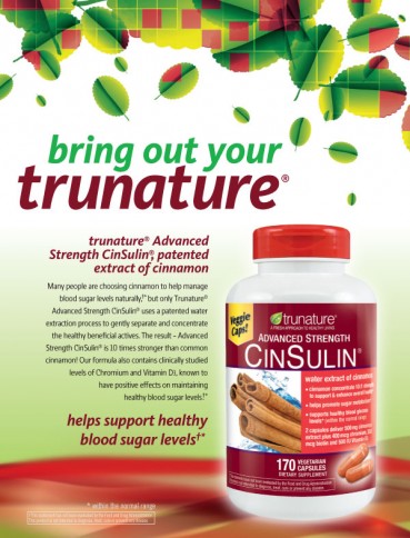trunature? Advanced Strength CinSulin?, 170 Capsules