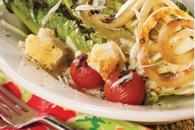 Warm  Winter Sides: Grilled Caesar Salad