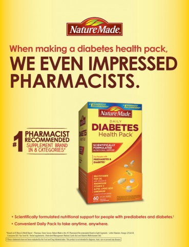 Nature Made? Diabetes Health Pack, 60 Packets