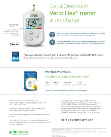 No Charge OneTouch? Meter Coupon