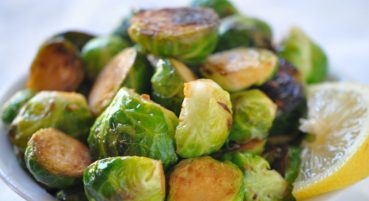 Lemon Garlic Brussels Sprouts