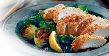 Unfried Chicken With Roasted Brussels Sprouts