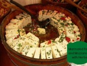 marinated feta and mozzarella