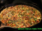 savory bacon kale frittata
