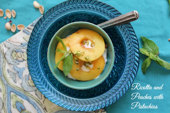 ricotta and peaches