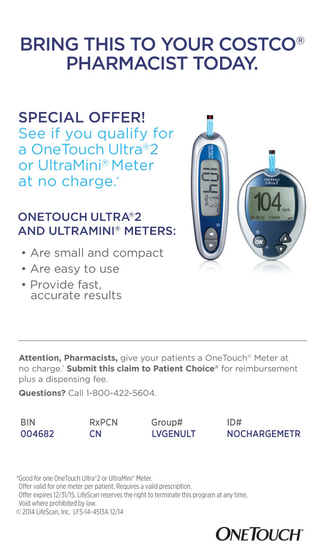 SPECIAL OFFER! FREE OneTouch Ultra?2 or UltraMini? Meter