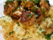 Meat Ball with Mint and Potato