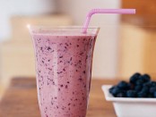 Banana Blackberry and Vanilla Shake