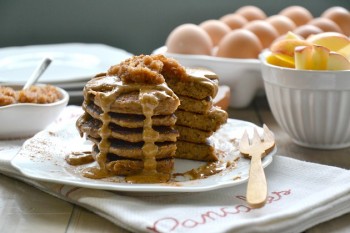 Apples and Peanut Butter Pancakes