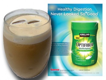 Iced Almond Coffee with Kirkland Signature? OPTIFIBER?