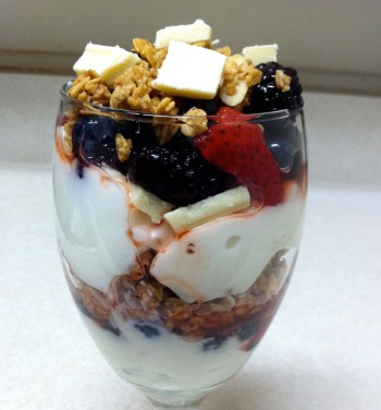Mixed Berry Parfait with Protein Bites