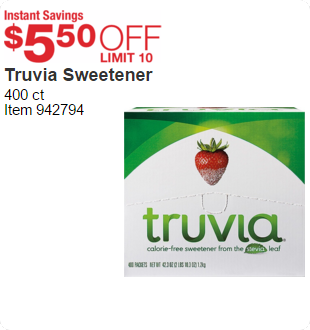 Truvia Sweetener 400 ct | Instant Savings $5 .50 OFF LIMIT 10 | item-942794